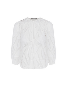 Julieta Long Sleeve Blouse | Off White