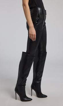 Alexandra Vegan Leather Pants | Black