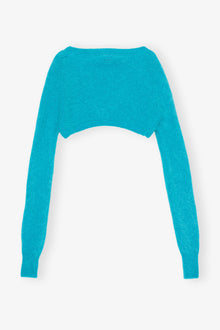 Brushed Aplaca Bolero | Blue Curacao