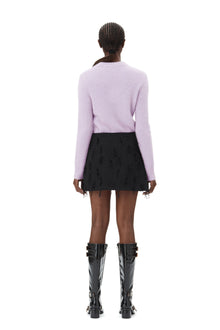 Brushed Alpaca O-Neck | Lavender Blue