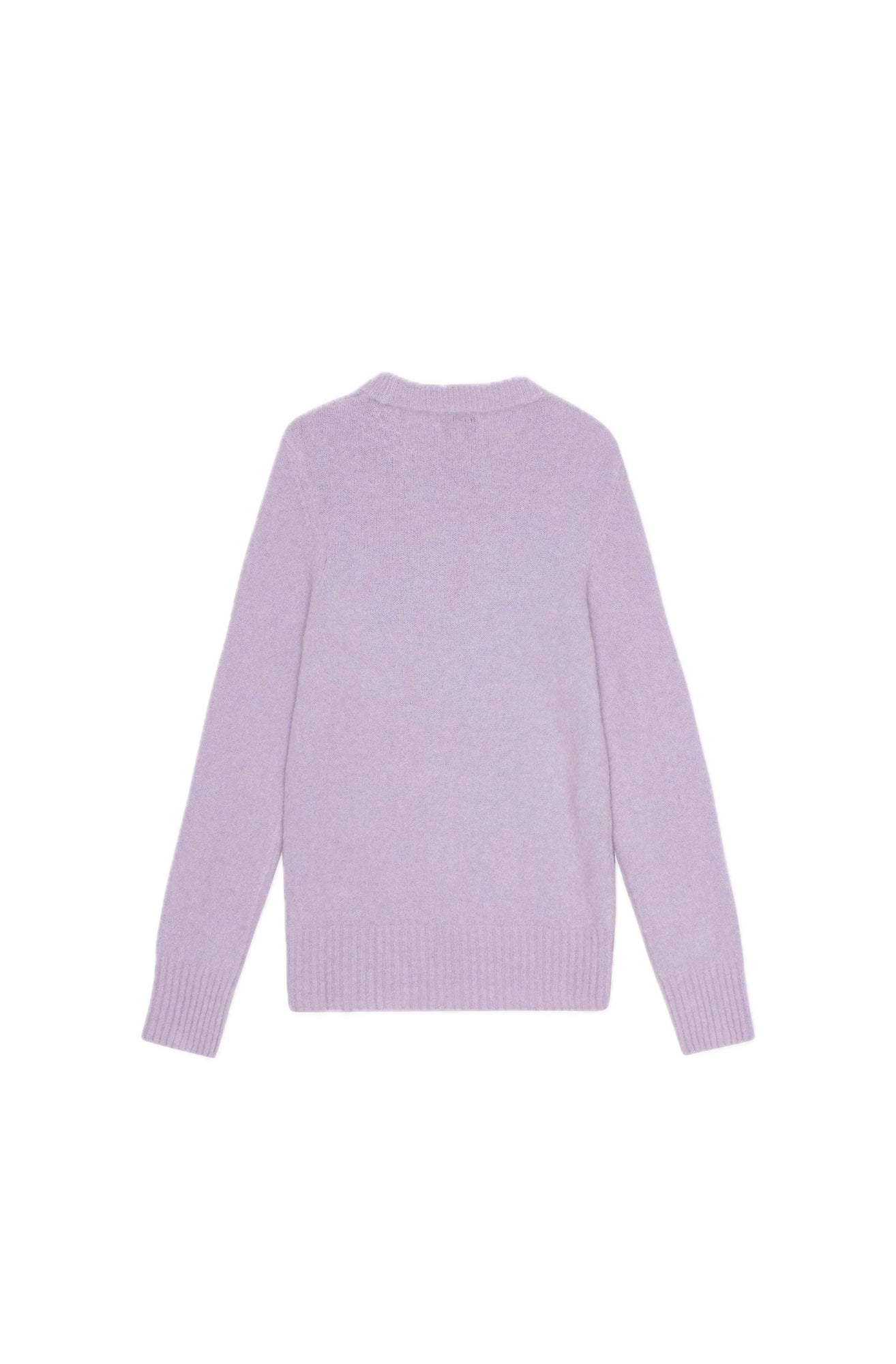 Brushed Alpaca O-Neck | Lavender Blue