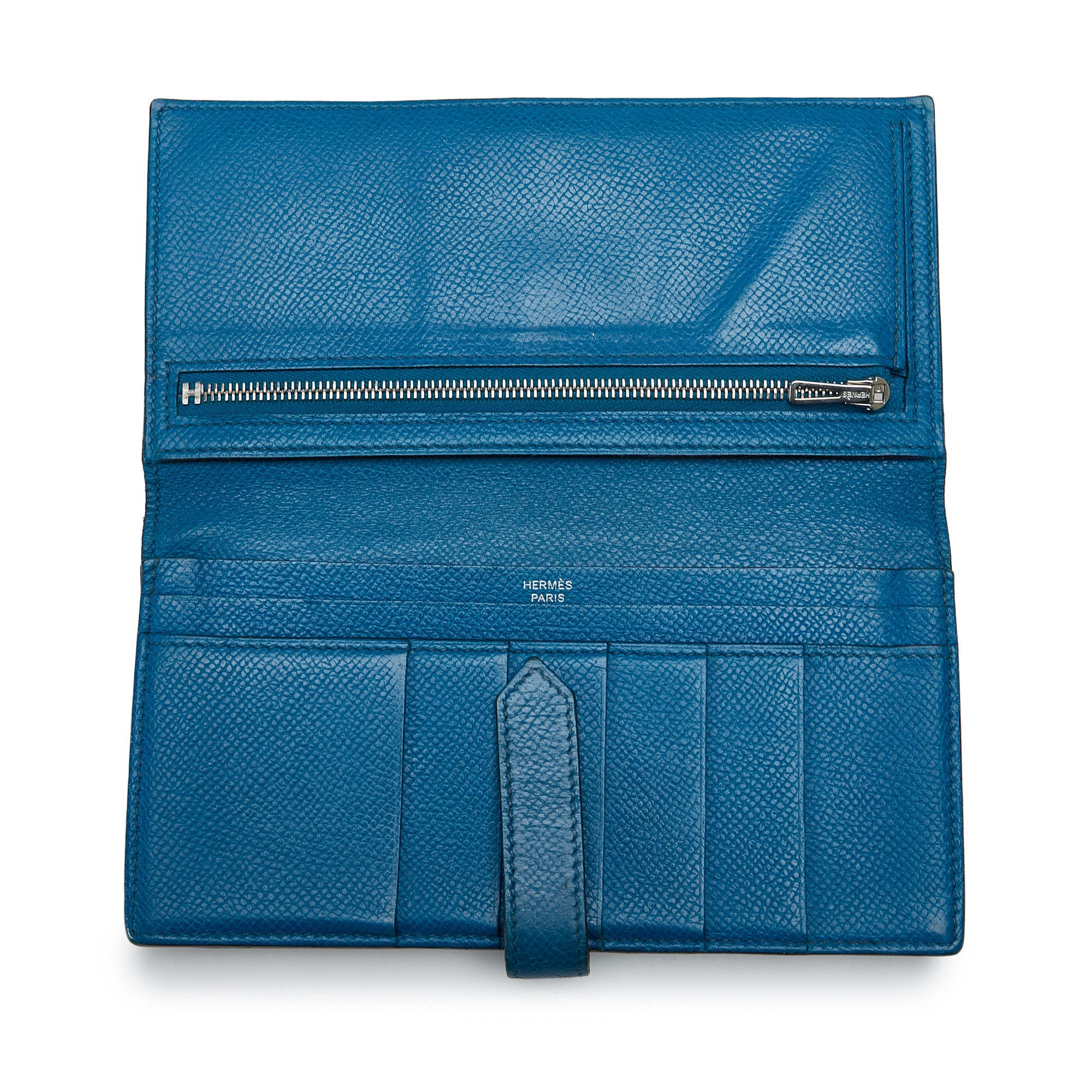 Hermès Pre-Owned Epsom Bearn Wallet | Women | Blue