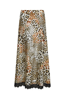 Kaia Slip Skirt | Cheetah Natural