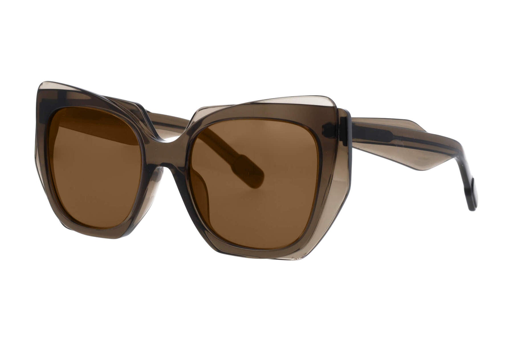 Womens | Lamina Square Sunglasses | Brown Lens | Brown