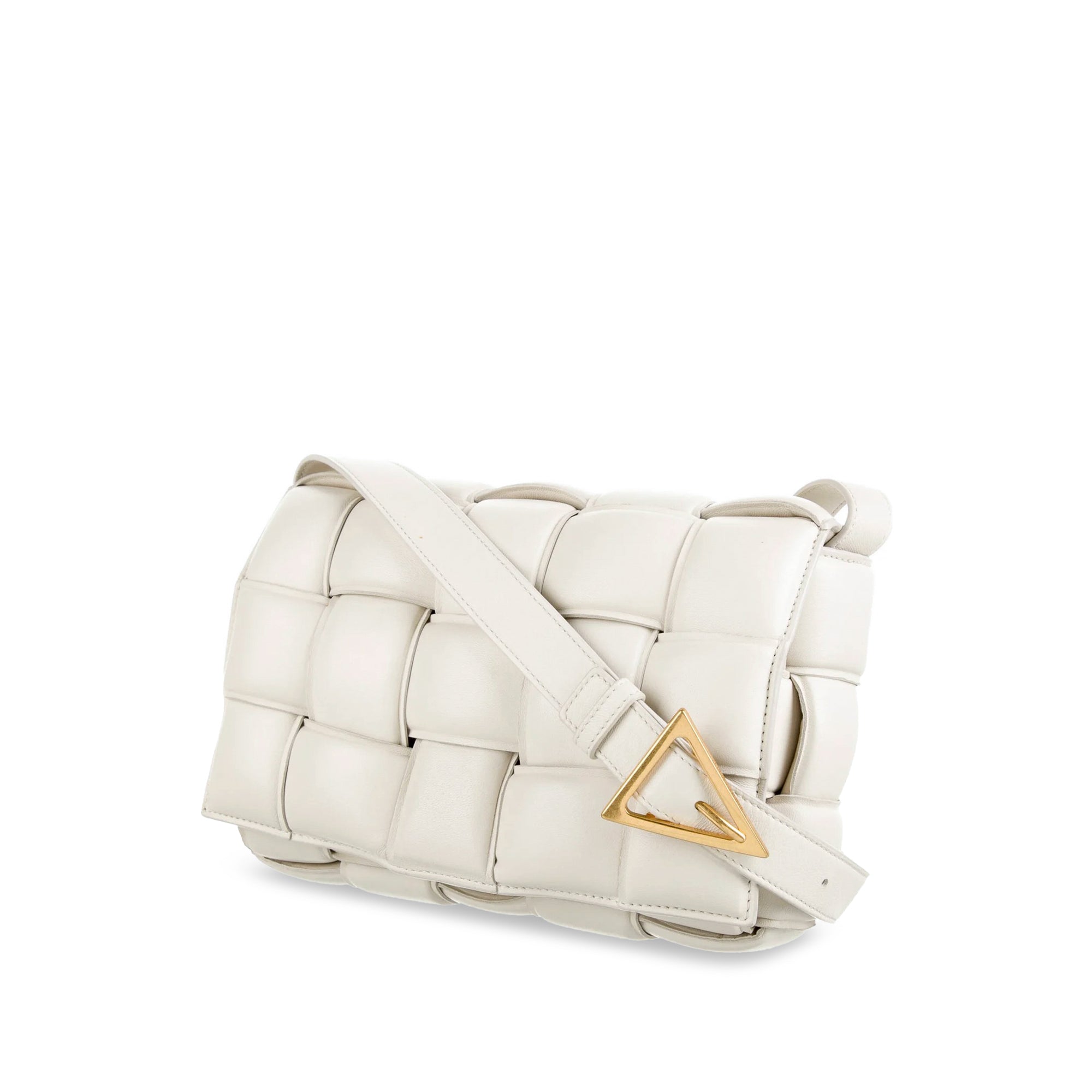 Bottega Veneta Pre-Owned Padded Cassette Leather Crossbody Bag | Women | White