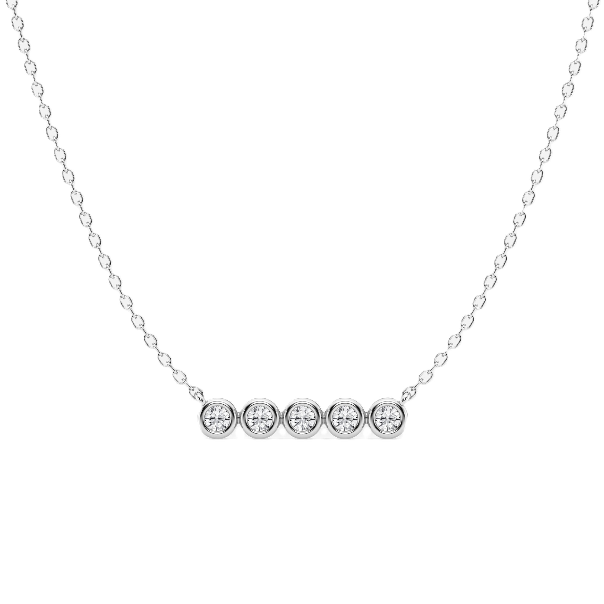 0.25 CT Round Lab-Grown Diamond | Pendant | 925 Sterling Silver | J-K Color | I1-I2 Clarity