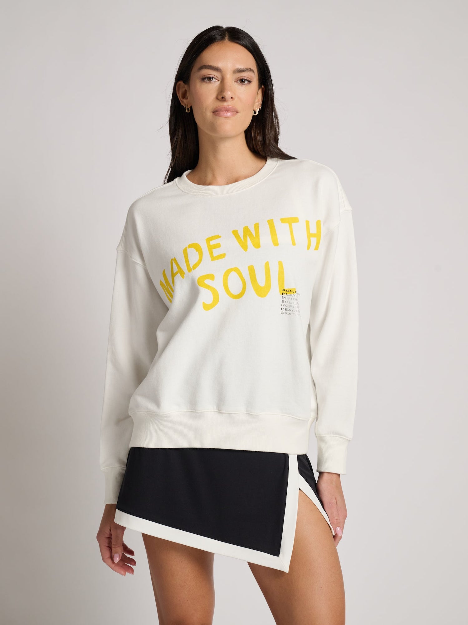 Kerri Rosenthal | Ex Bf Made With Soul Sweatshirt | White