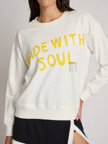 Kerri Rosenthal | Ex Bf Made With Soul Sweatshirt | White