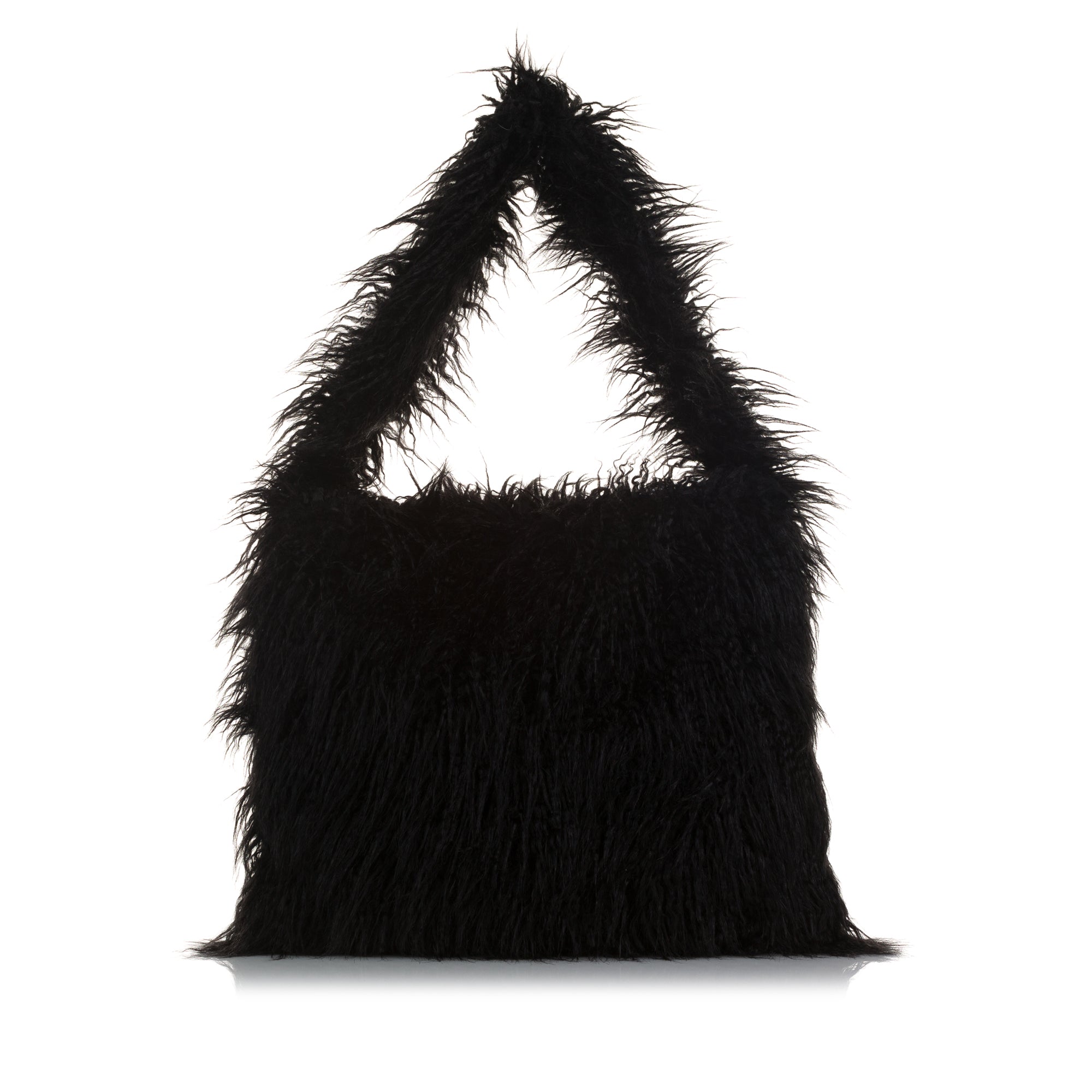 Stella McCartney | Pre-Owned x Ed Curtis Faux Fur Shoulder Bag | Black