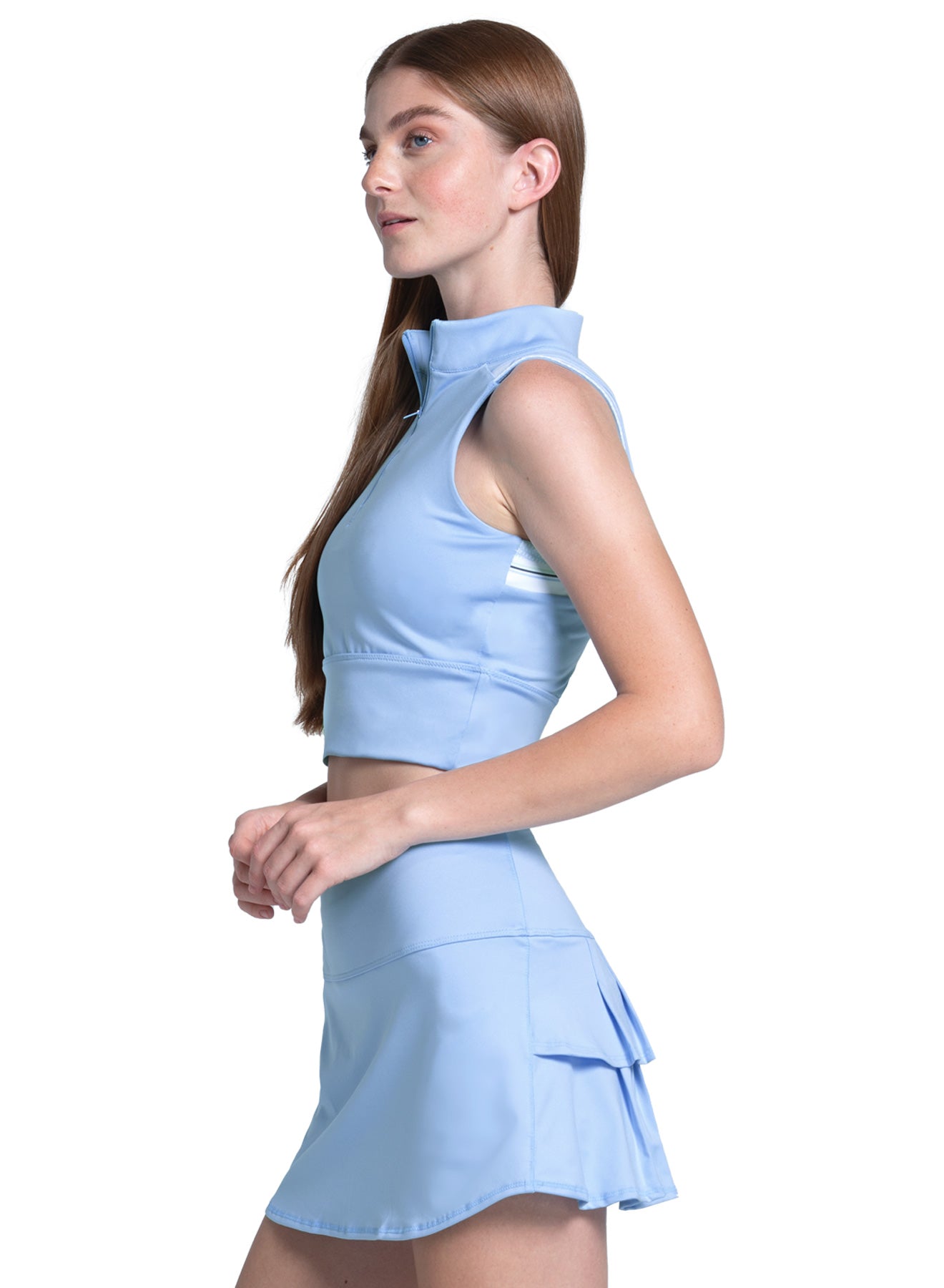 K-swiss | Edge Cut Crop Tank | Blue