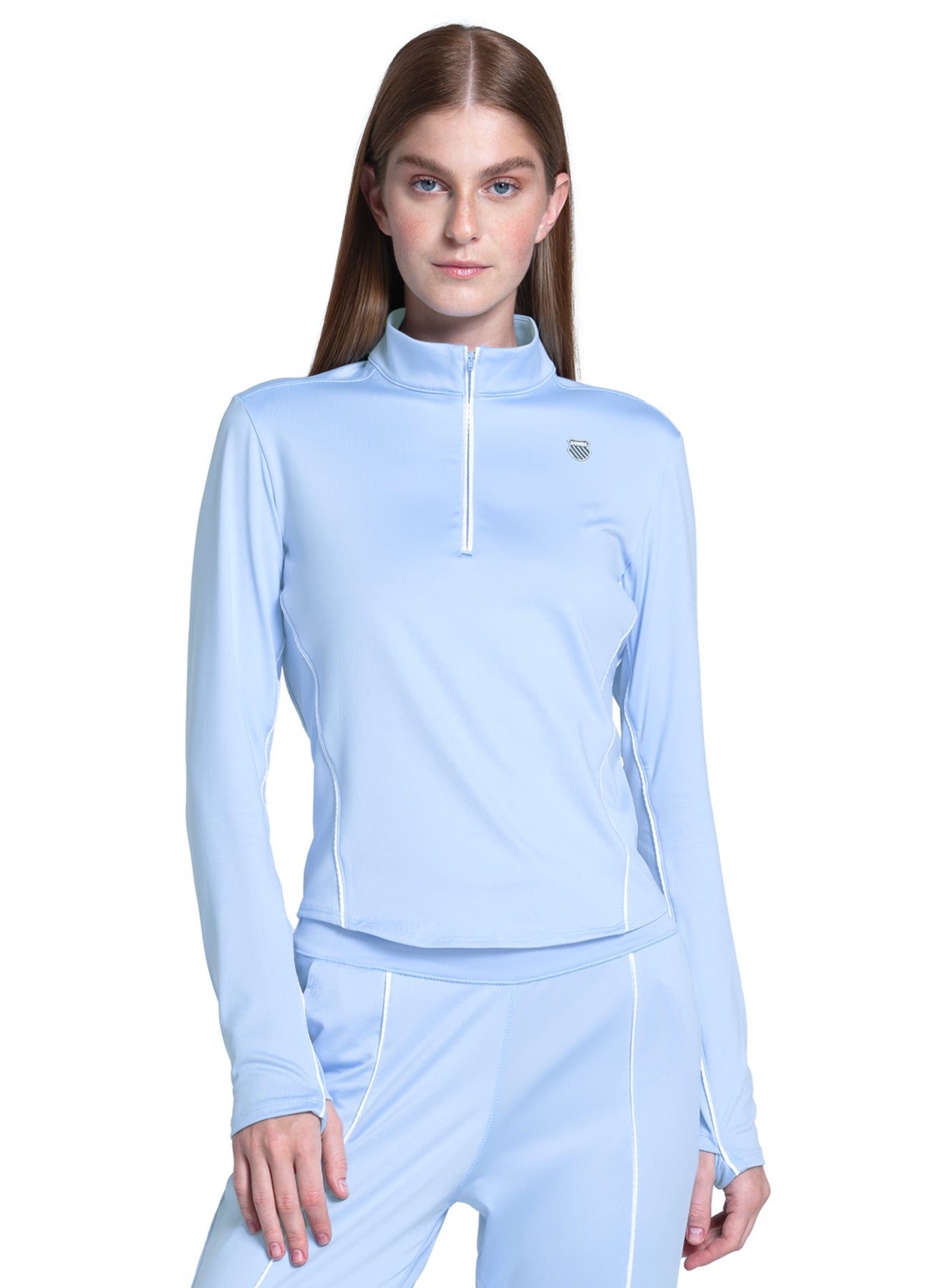 K-swiss | Edge 1/4 Zip Long Sleeve | Blue