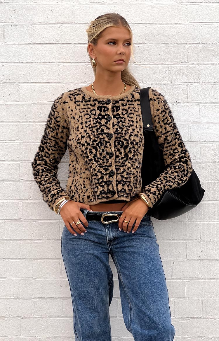 Kahli Cardigan | Leopard Print