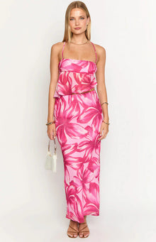 Karla Floral Maxi Skirt | Pink