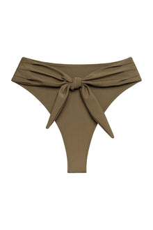 Paula Tie Up Bikini Bottom | Khaki