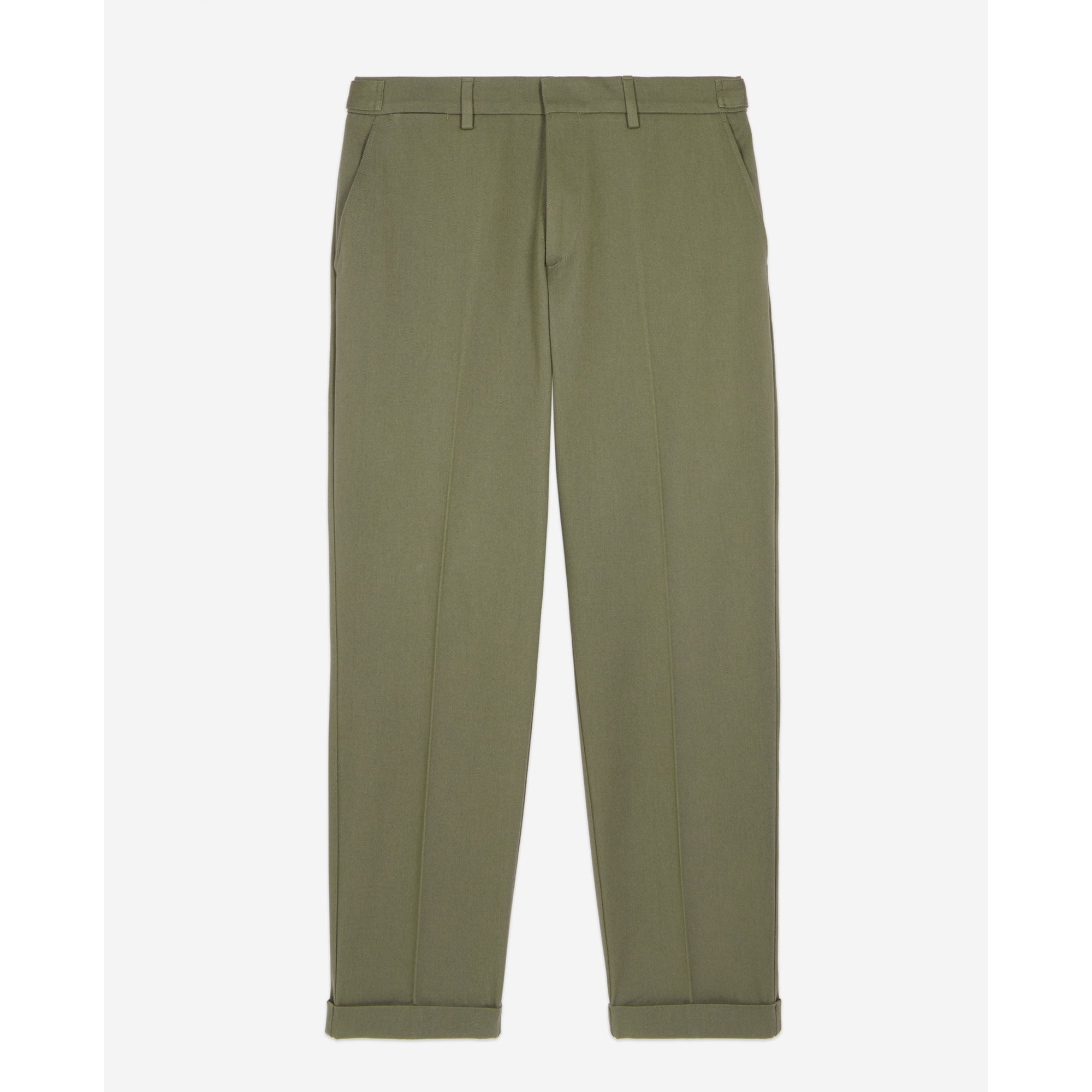 Khaki Cotton Trousers | Men | Olive Night