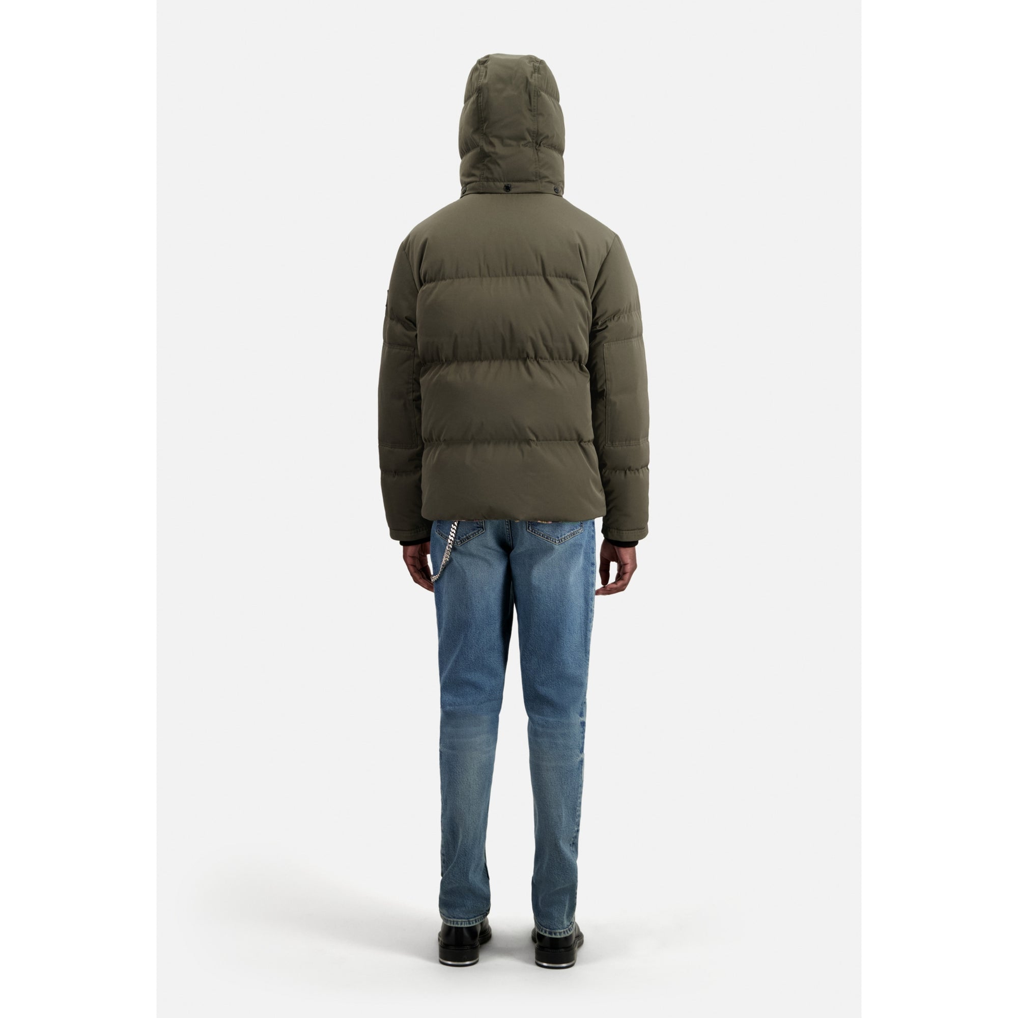 Hooded Puffer Jacket | Men | Khaki