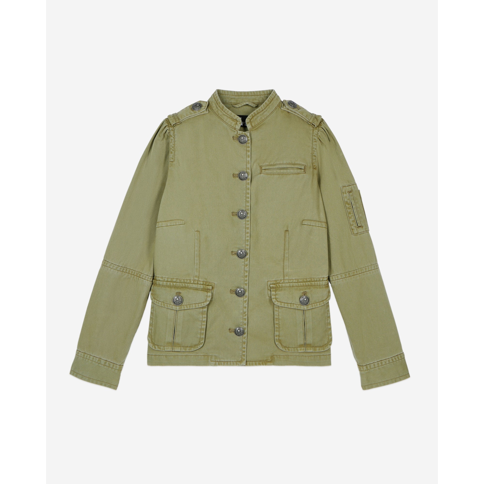 Khaki Officer Style Jacket | Women | Olive Night