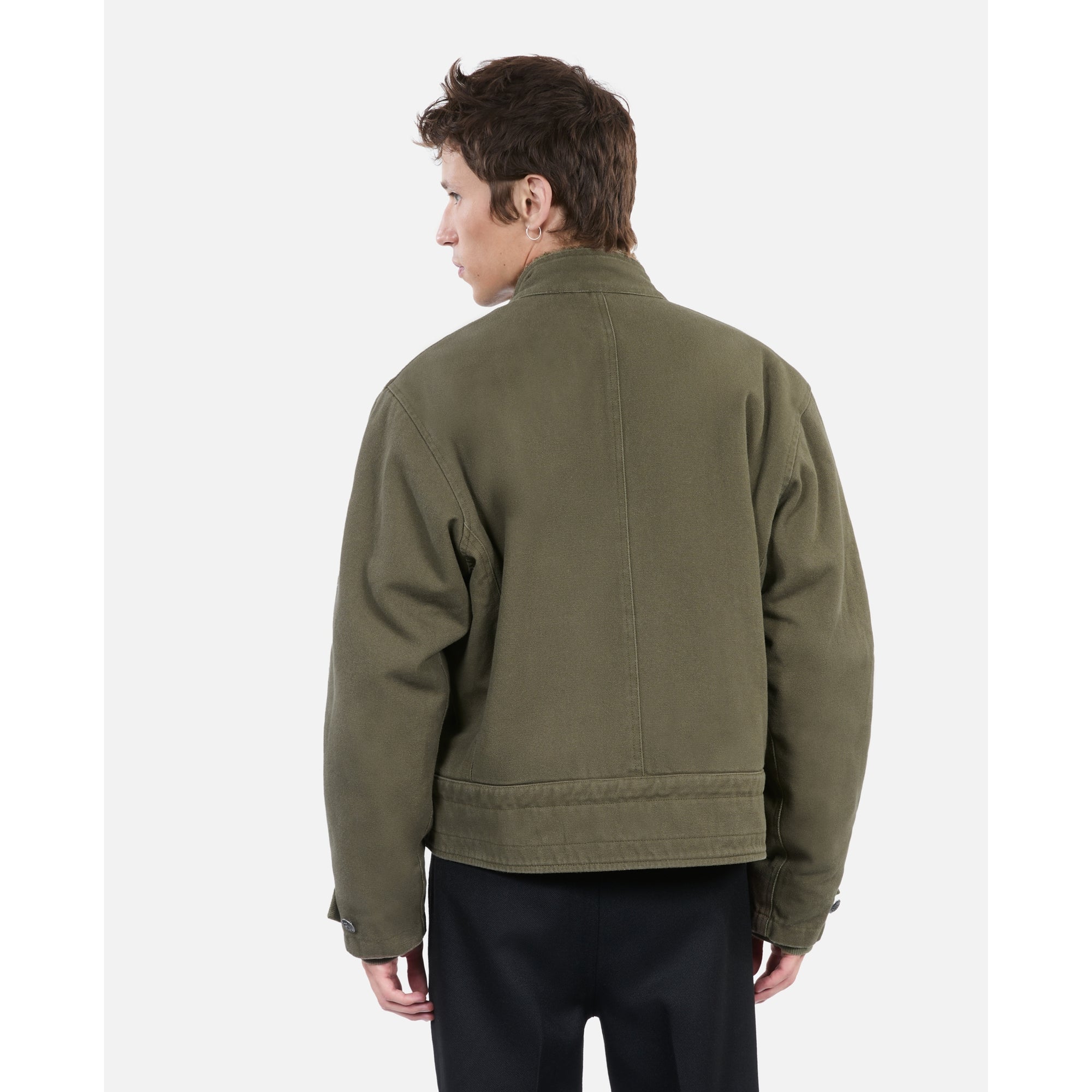 Khaki Officer-Style Jacket | Men | Olive Night