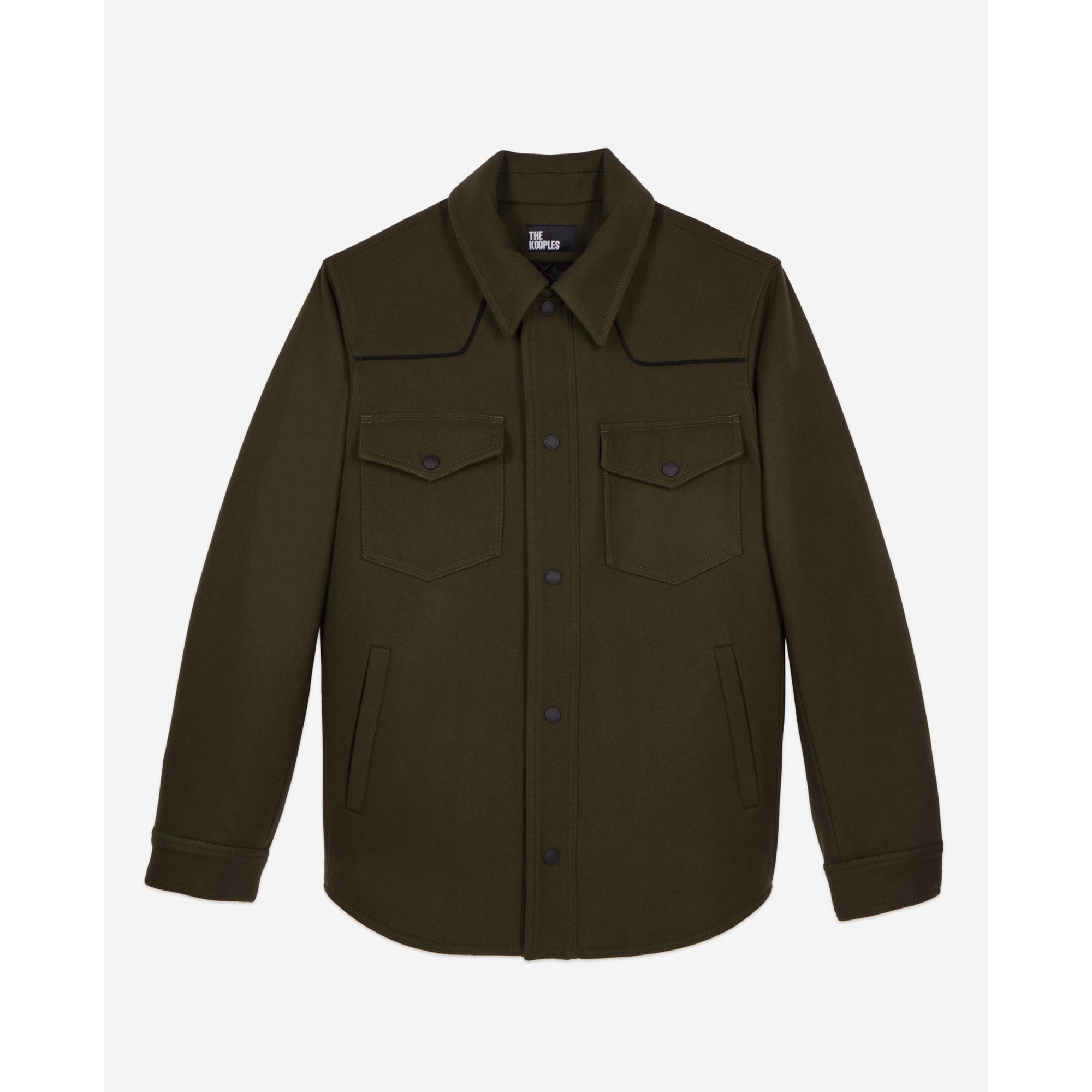 Overshirt-Style Jacket | Men | Khaki