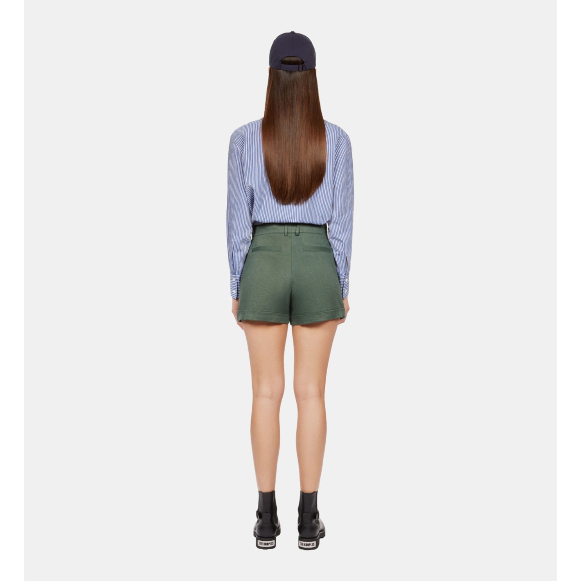 Khaki Suit Shorts | Women | Wood Khaki