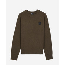 Khaki Wool Sweater | Men | Olive Night