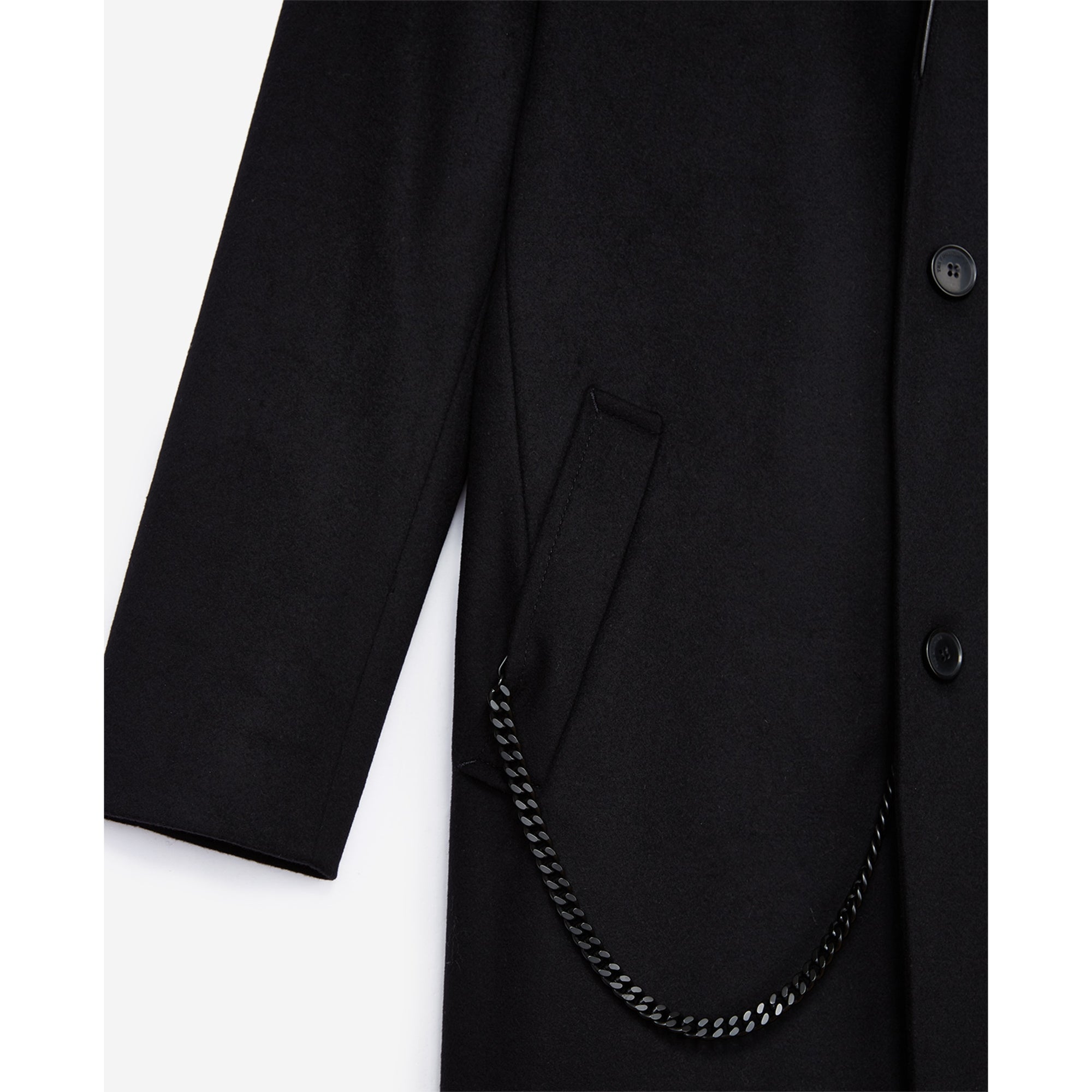 Kimono Collar Coat | Men | Black