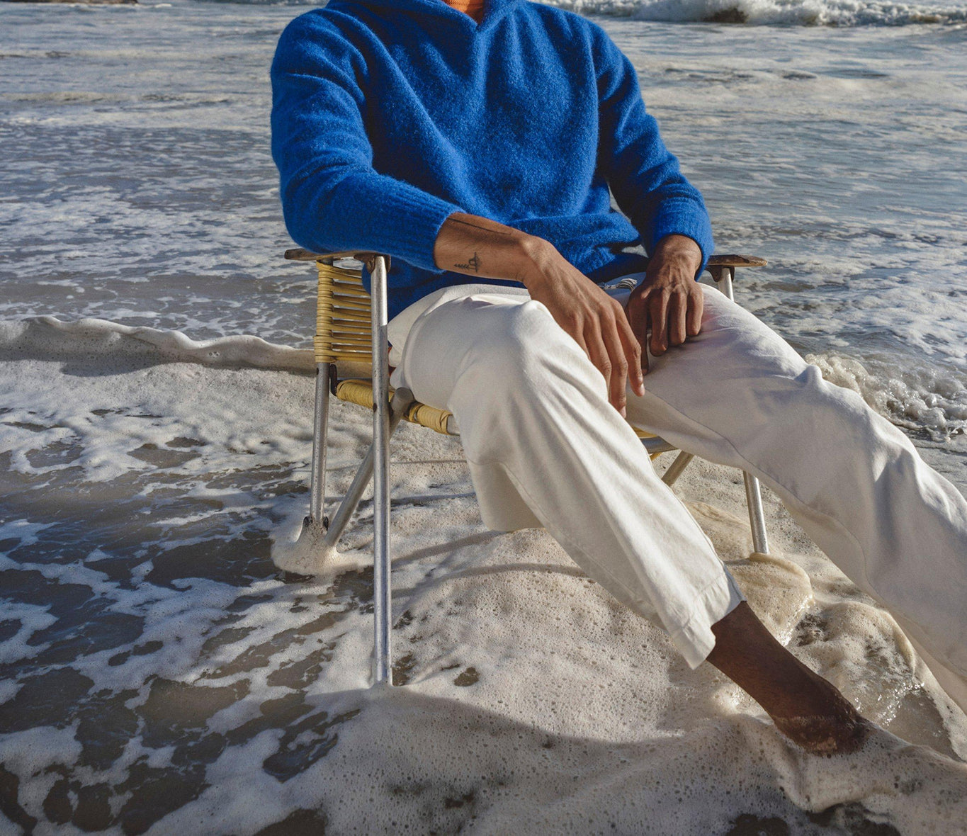 Kirk Alpaca Merino Relaxed Fit Hooded Alpaca Jumper | Tidal