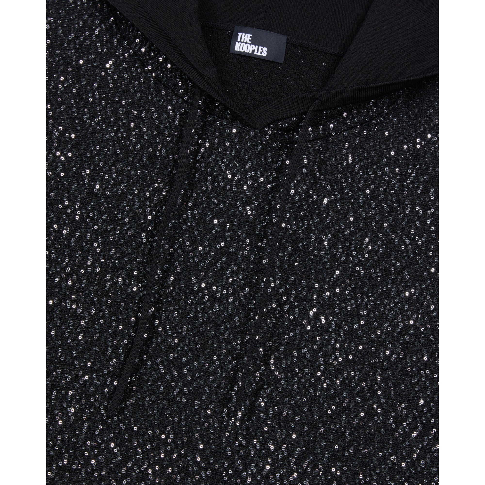 Knit Sequin Sweatshirt | Women | Black