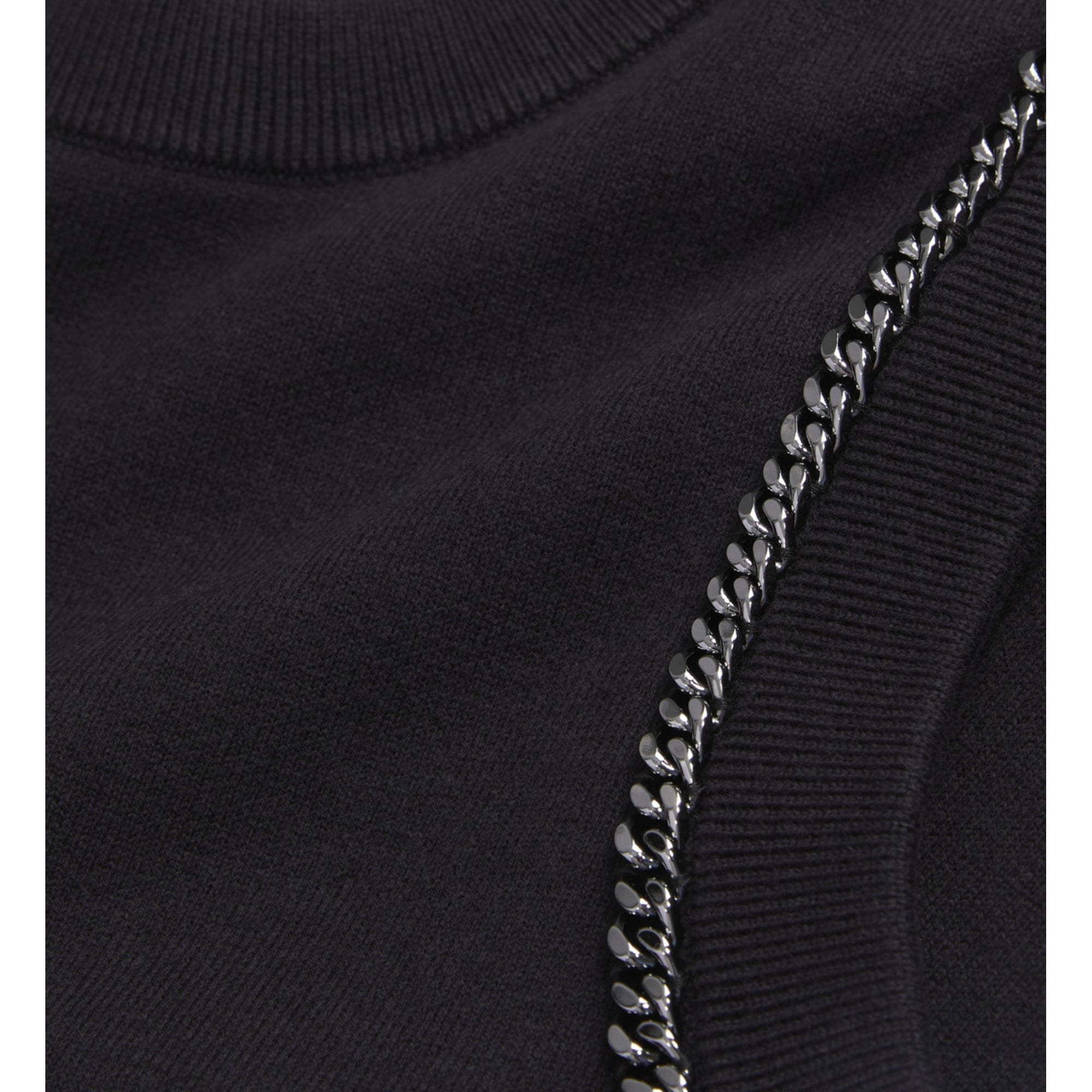 Knit Sweater With Chains | Women | Black