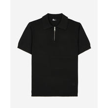 Knitted Polo T-Shirt | Men | Black