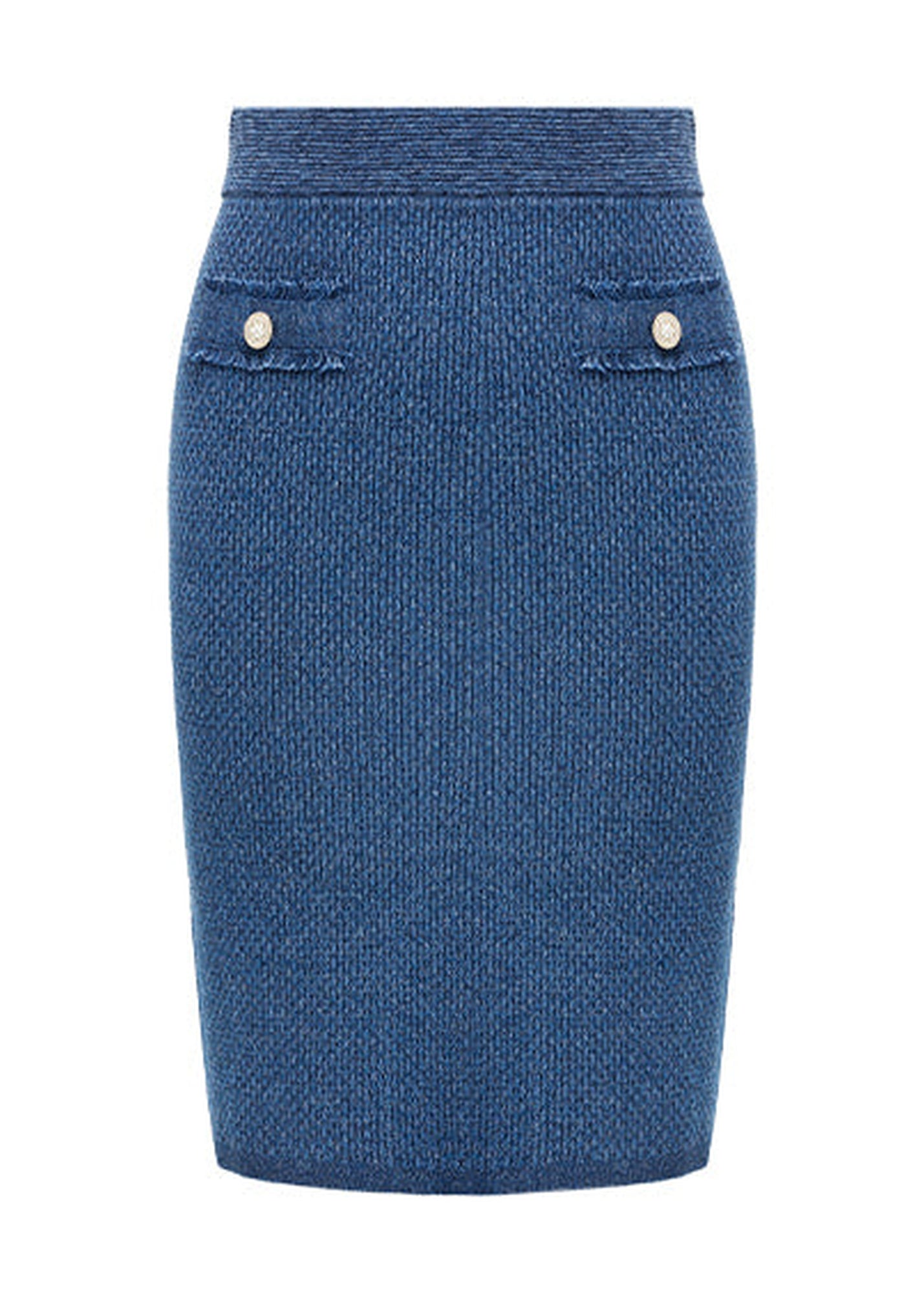 Knitted Skirt | Blue