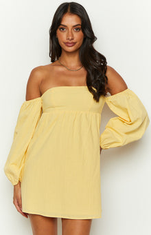 Koa Long Sleeve Mini Dress | Yellow