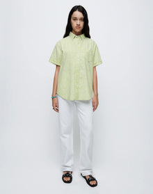 Womens | 70s Short Sleeve Shirt | Citrus Paisley