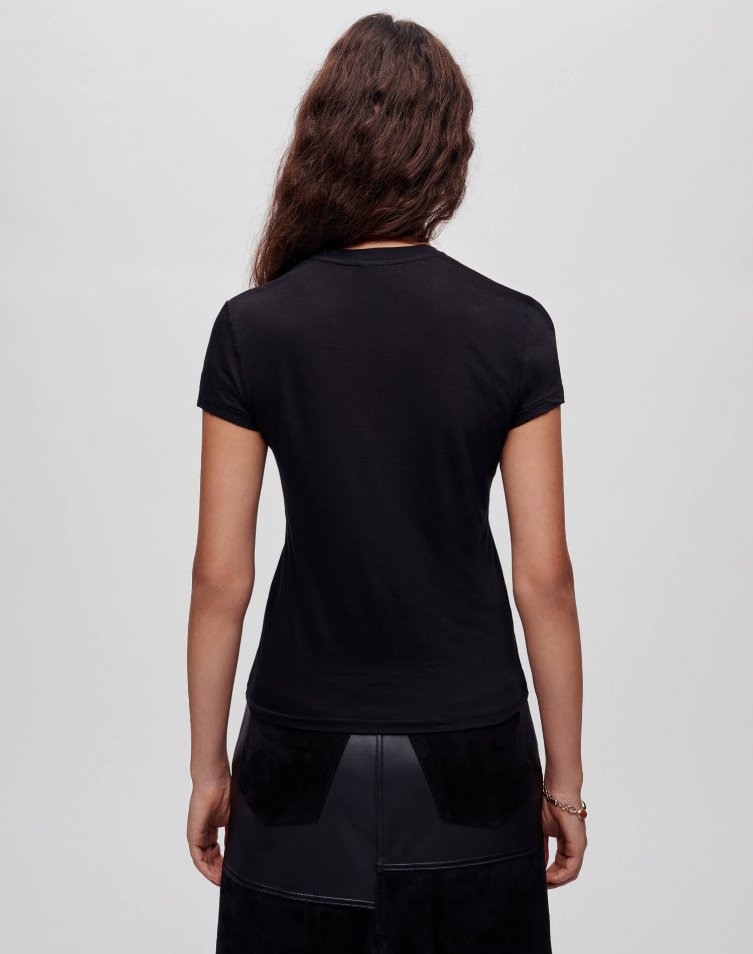 Womens | Hanes Sheer Slim Tee | Black