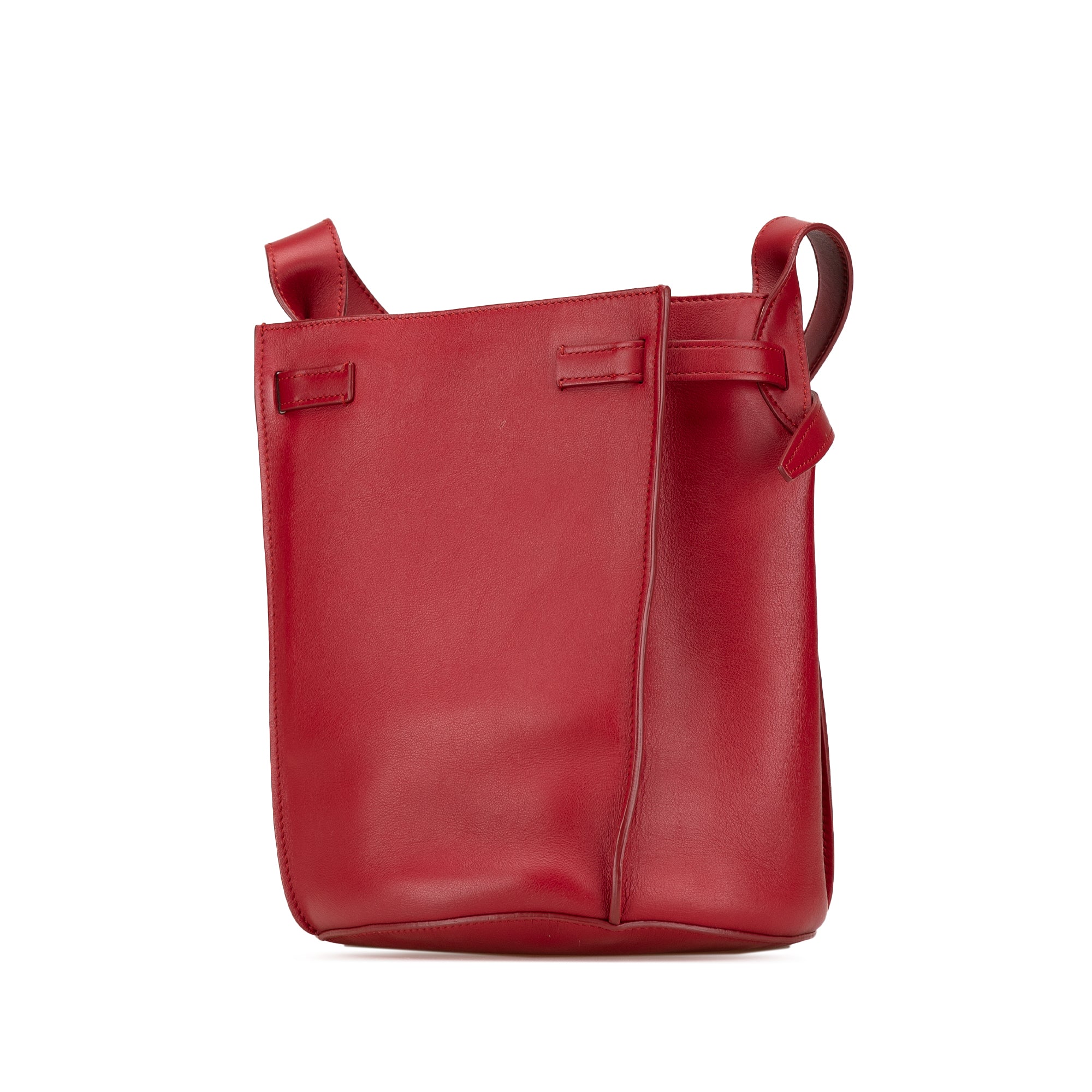 Celine | Pre-Owned Leather Big Bag Bucket Crossbody - I | Red