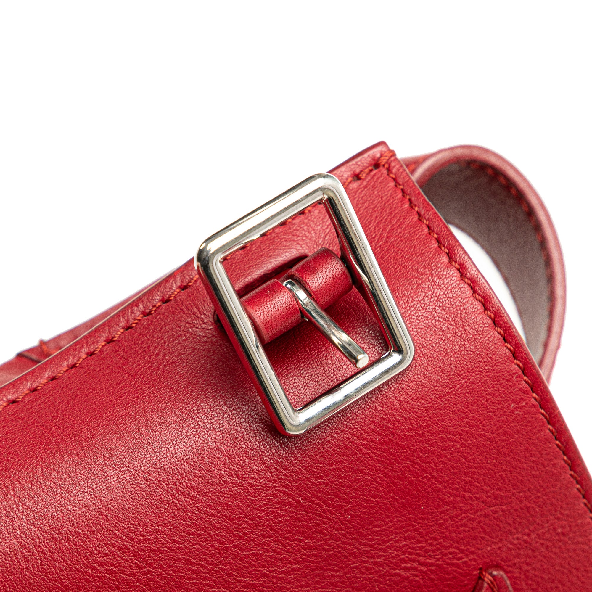 Celine | Pre-Owned Leather Big Bag Bucket Crossbody - I | Red