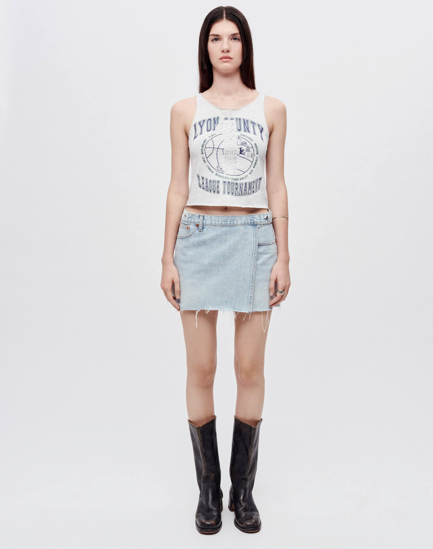 Womens | Upcycled Raw Tank | Multi