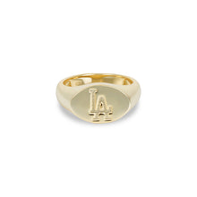 La Dodgers Oval Signet Ring | Gold Vermeil