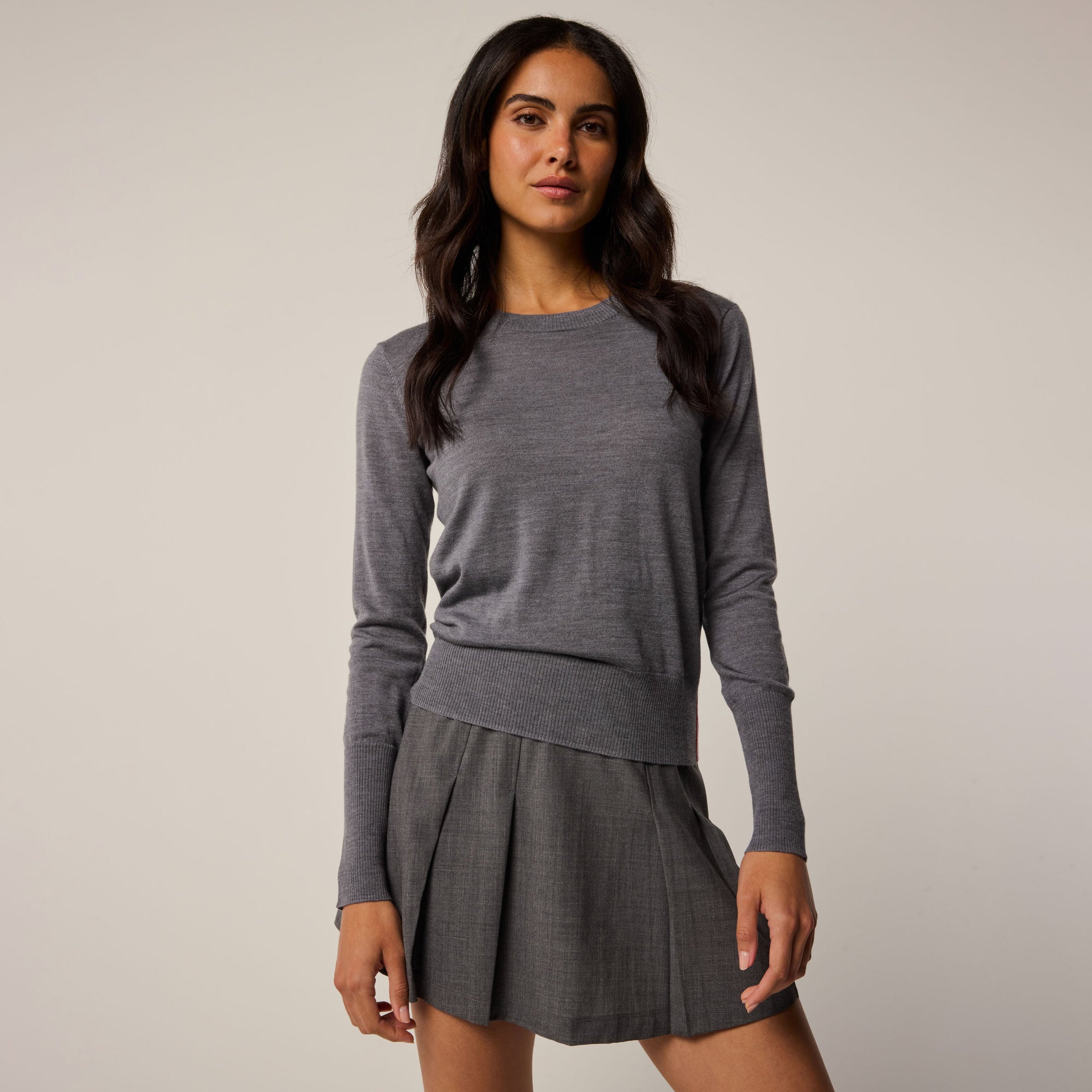 Women | Leith Crewneck Sweater | Grey Heather