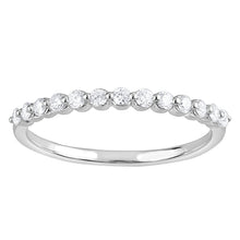Womens | 0.25 CT Round Cut Lab Grown Accent Diamond | Wedding Band | Sterling Silver | H-I-SI3/I1