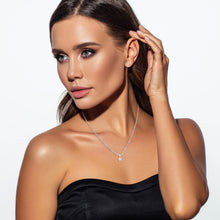 Womens | 0.75 CT Round Cut Lab Grown Accent Diamond | Solitaire Pendant Necklace | 14K White Gold | I-I1