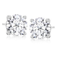 5.50 CT Round Lab-Grown Diamond | Stud Earrings | 14K White Gold | H Color | VS-I Clarity