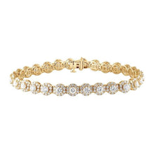 8.00 CT Round Lab-Grown Diamond | Tennis Bracelet | 14K Yellow Gold | F Color | VS Clarity