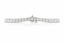 8.25 CT Cushion Lab-Grown Diamond | Tennis Bracelet | 14K White Gold | G Color | VS-I Clarity
