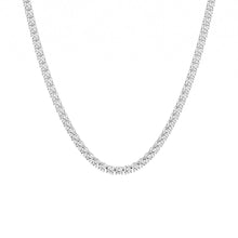 Womens | 10.00 CT Round Cut Lab Grown Diamond | Tennis Necklace | Sterling Silver | G-SI