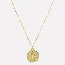 The Zodiac Medal Necklace Libra | Gold Vermeil