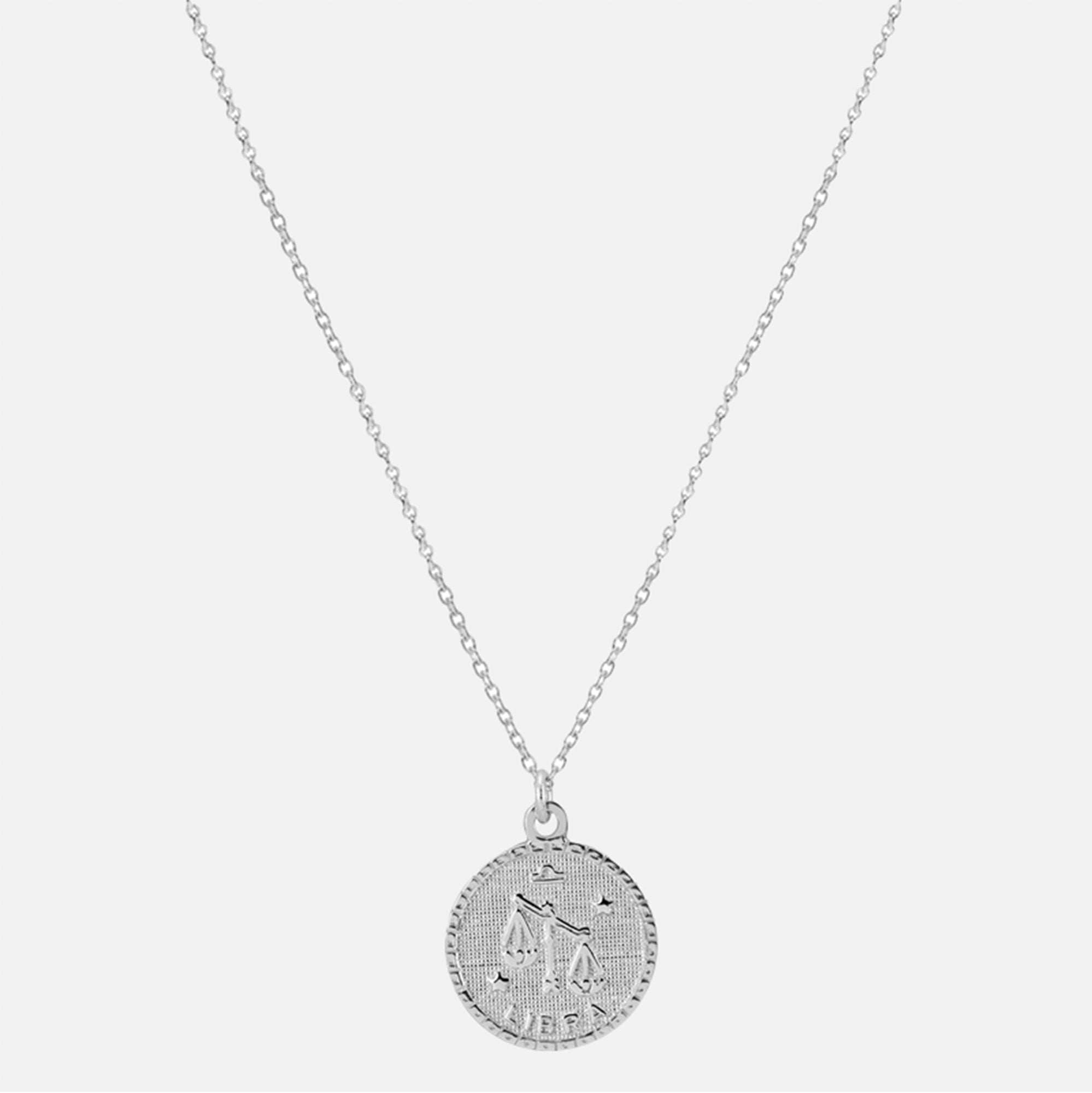 The Zodiac Medal Necklace Libra | Sterling Silver