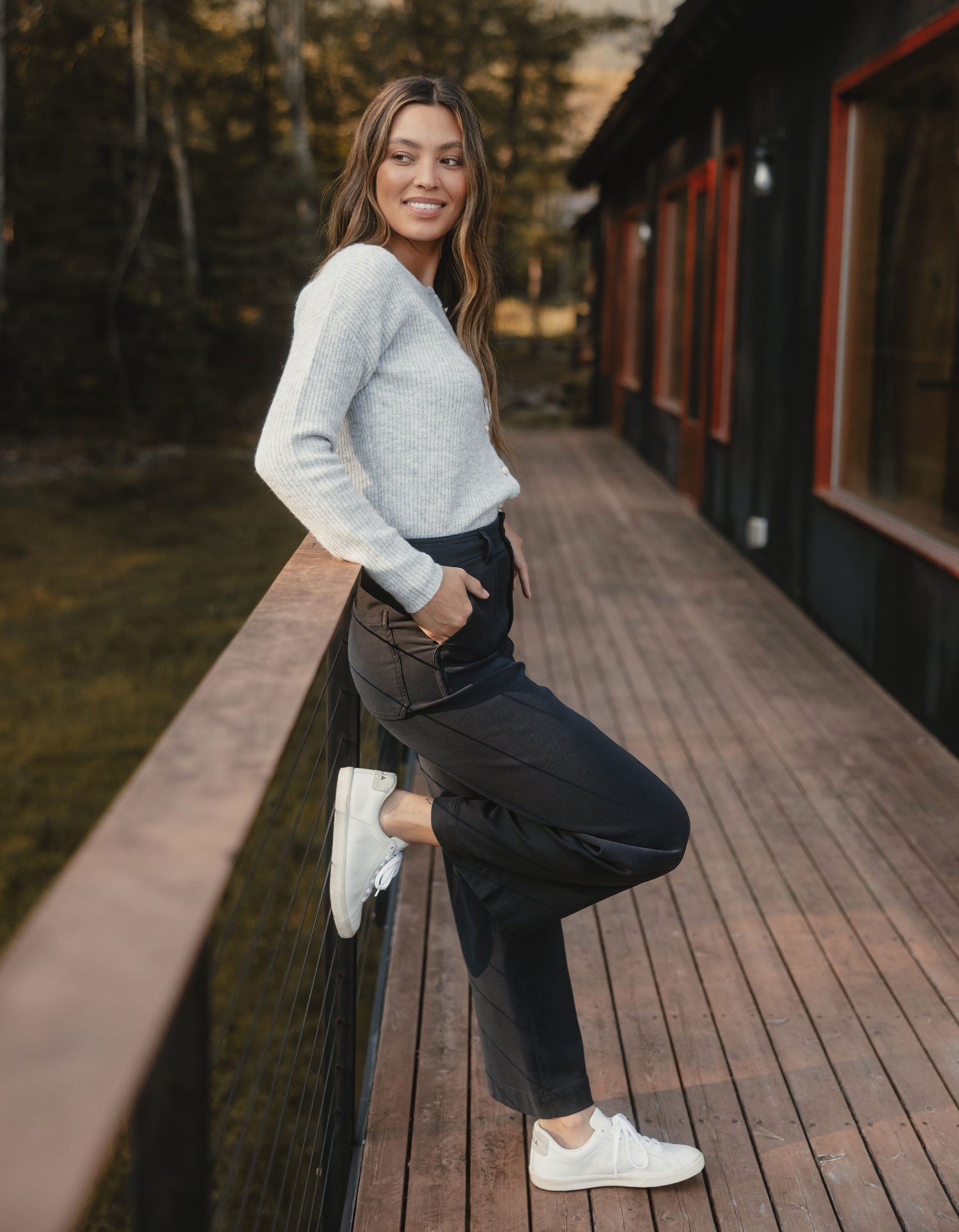 Women | Comfort Terry Wide Leg Crop Pant | Phantom