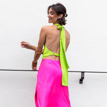 Lime Scarf Top | Lime
