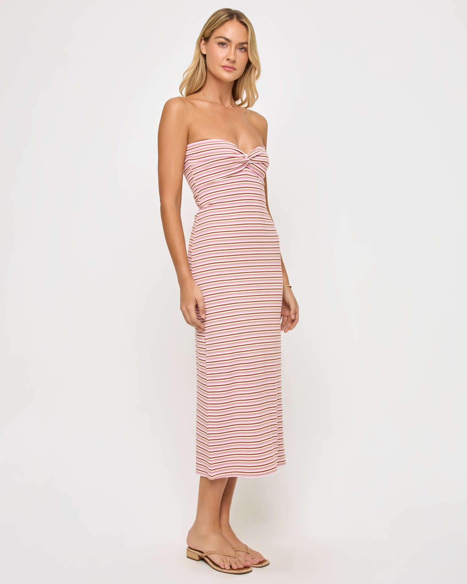 Lisette Dress | Azalea Stripe